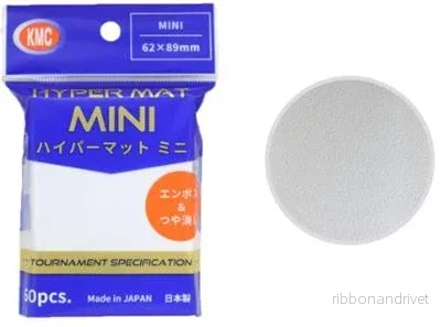 KMC Small Sleeves - Hyper MAT mini White (60 Sleeves)