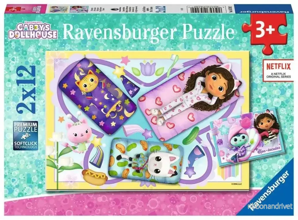 Ravensburger Pussel – Gabby’s Dockhus 2×12 bitar Ravensburger Pussel – Gabby’s Dockhus 2×12 bitar