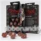 Tribal Dice Set: Glittrande Röd & Beige - Bild 2