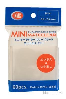 KMC Small Sleeves – Mini Character Sleeve Guard MAT & CLEAR (60 Sleeves) KMC Small Sleeves – Mini Character Sleeve Guard MAT & CLEAR (60 Sleeves)