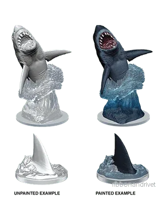 WizKids Deep Cuts Omålade Miniatyrer – Haj