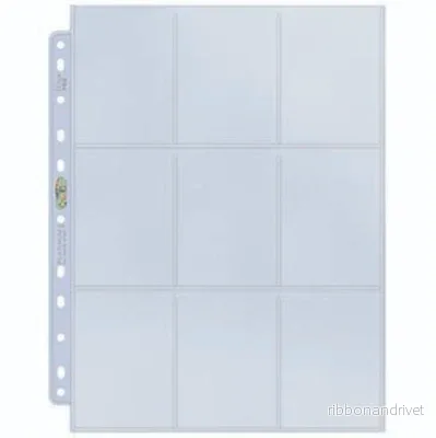 UP - Platinum 9-Pocket Sidor (11 Hål) Display (100 Sidor)