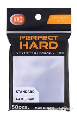 KMC Standard Sleeves - Perfect Hard (50 Sleeves)
