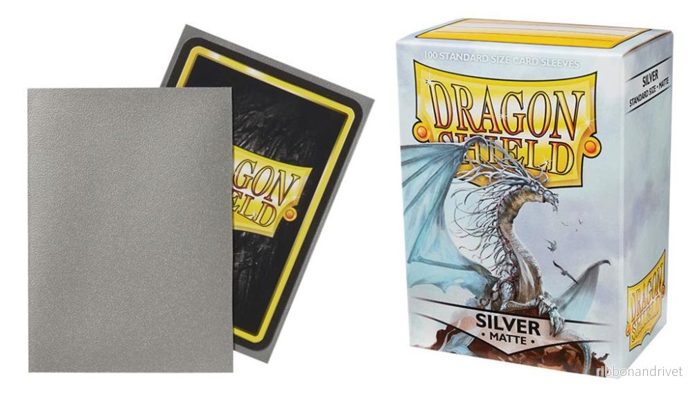 Dragon Shield Standard Sleeves – Matte Silver (100 Sleeves)