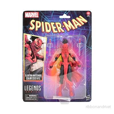 Marvel Legends Series Spider-Man Retro Wave - Elektra som Daredevil - Bild 2