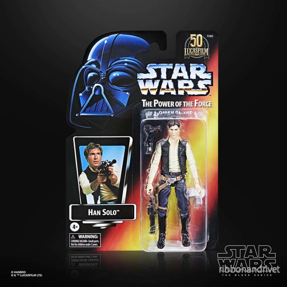 Star Wars The Black Series Han Solo Lucasfilm 50th Anniversary-figur Star Wars The Black Series Han Solo Lucasfilm 50th Anniversary-figur