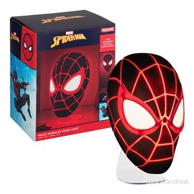 Spiderman Miles Morales Mask Light – LED Dekorativ Lampa Spiderman Miles Morales Mask Light – LED Dekorativ Lampa