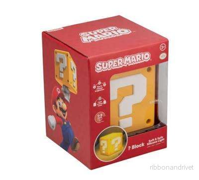 Super Mario Frågeblock SquishyGlo Lampa Uppladdningsbar