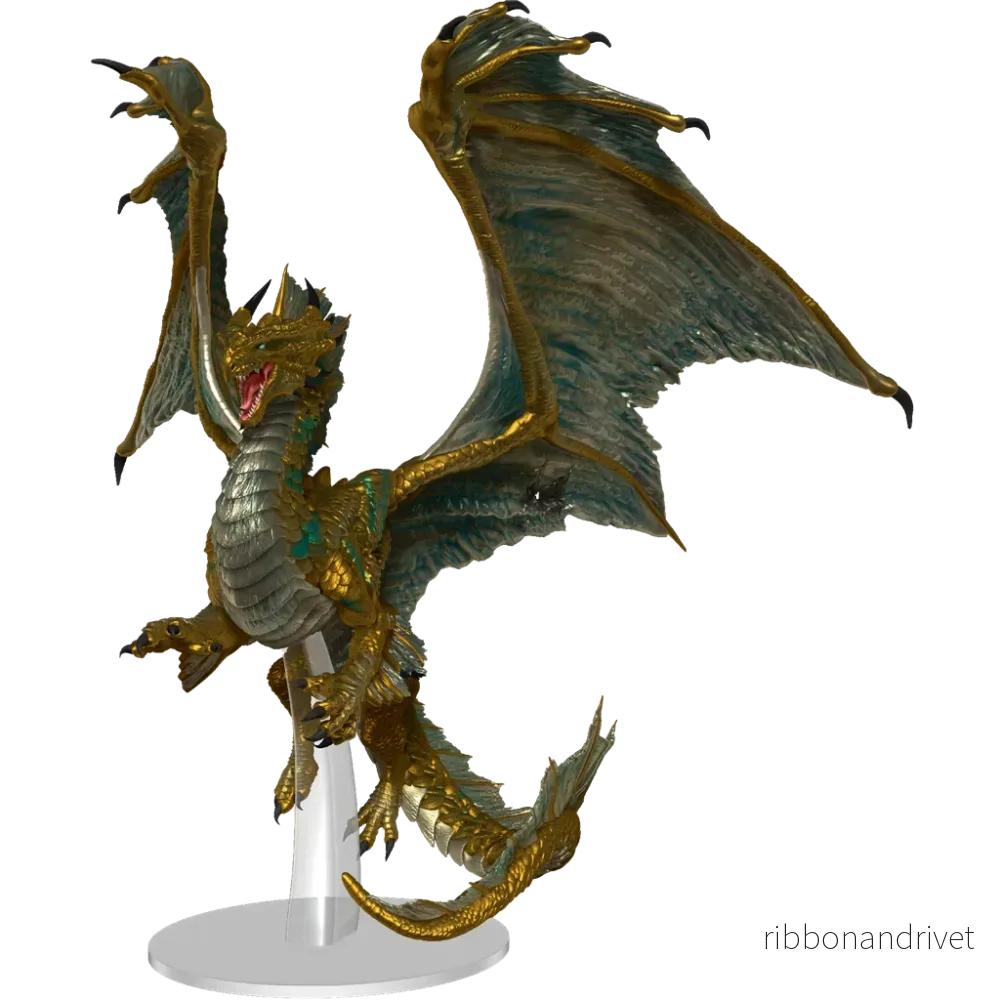 D&D Icons of the Realms: Premiumfigur av Vuxen Bronsdrake D&D Icons of the Realms: Premiumfigur av Vuxen Bronsdrake