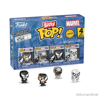 Funko Bitty POP: SM – Venom 4PK – Roliga och Samlarvänliga Figurer
