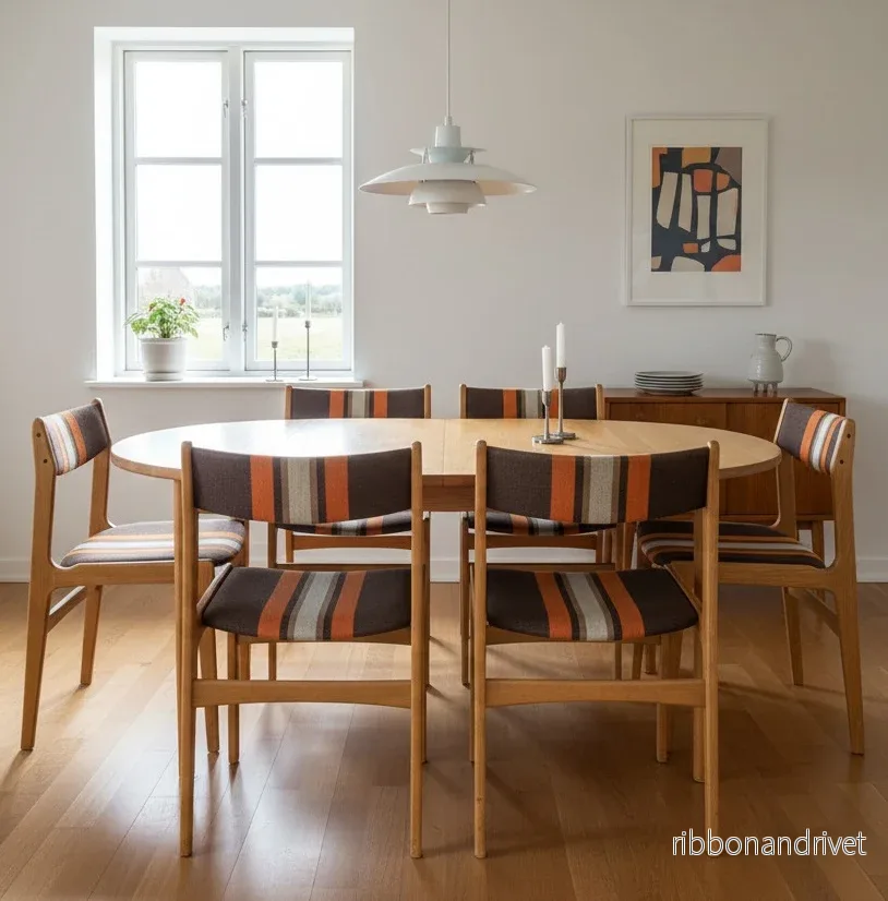 Danska matstolar i Erik Buch design Danska matstolar i Erik Buch design