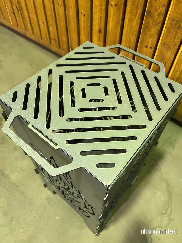 Eldkorg - XL inkl. Grillgaller (40x40x76cm) - Bild 3
