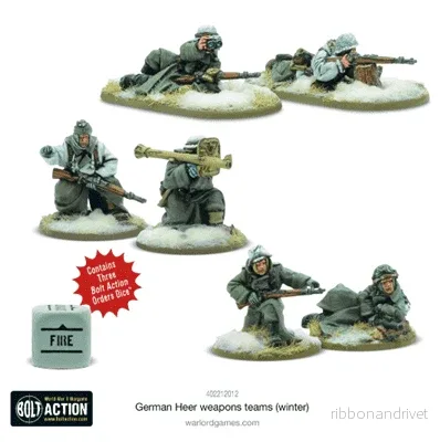 Bolt Action - Tyska Heer (Vinter) Vapenteam