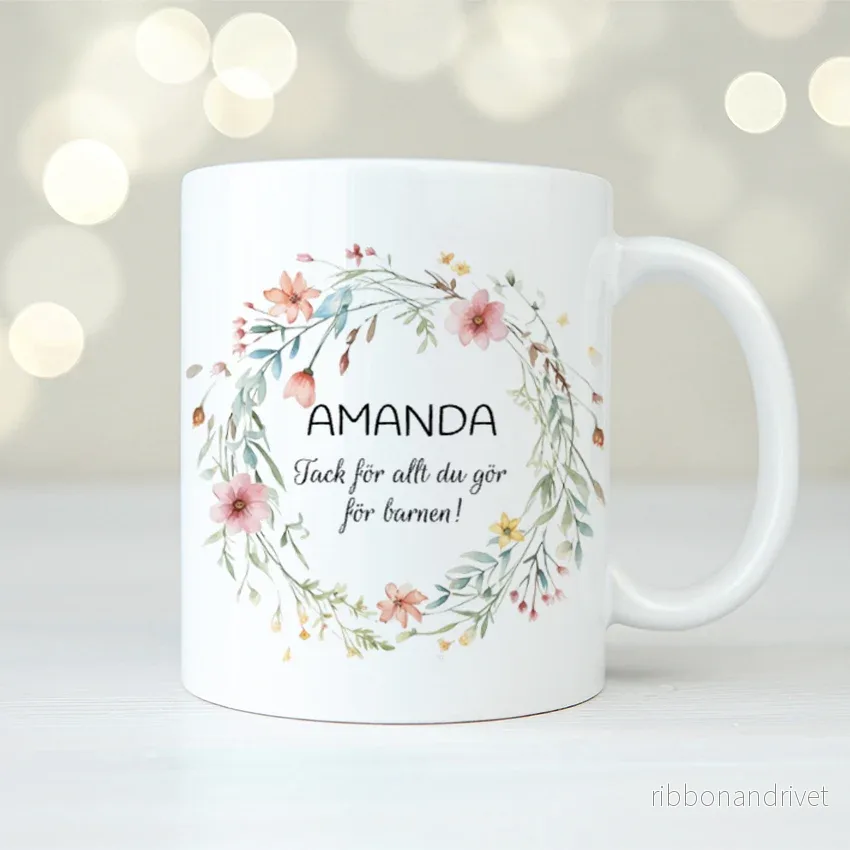 Vilda blommor | Personlig mugg Vilda blommor | Personlig mugg