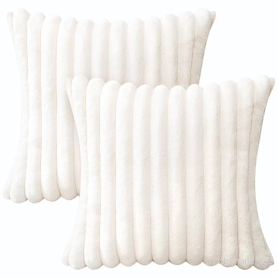 Fluffigt kuddfodral i 2-pack – 45×45 cm Fluffigt kuddfodral i 2-pack – 45×45 cm