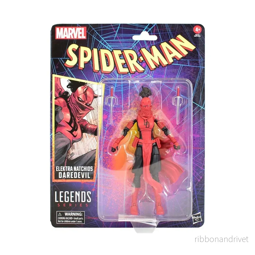 Marvel Legends Series Spider-Man Retro Wave - Elektra som Daredevil