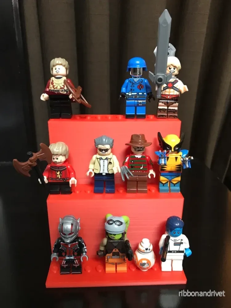 3-lagers Lego-minifigurhållare 3-lagers Lego-minifigurhållare