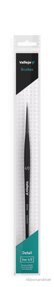 Vallejo Rund Syntetborste No. 4/0 – Perfekt för Detaljarbete Vallejo Rund Syntetborste No. 4/0 – Perfekt för Detaljarbete