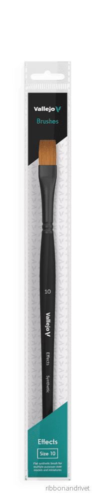 Vallejo Flat Rectangular Synthetic Brush No. 10
