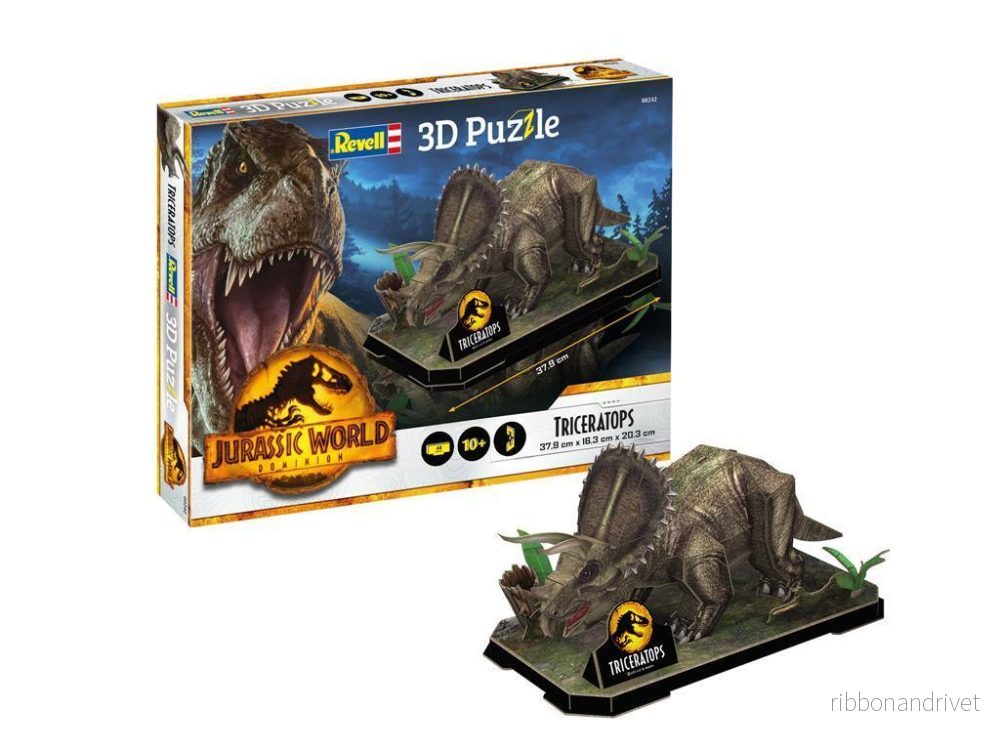Revell 3D-pussel: Triceratops från Jurassic World Dominion Revell 3D-pussel: Triceratops från Jurassic World Dominion