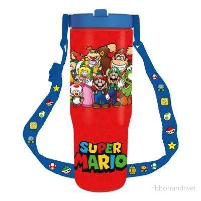 SUPER MARIO – 900 ml karaff med axelrem – gruppbild - Bild 2