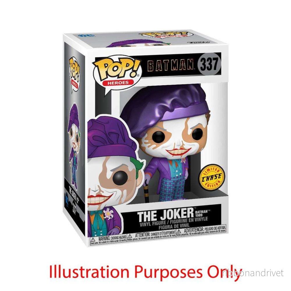 Funko POP! Heroes Batman 1989 Joker med hatt med Chase (1:6) Funko POP! Heroes Batman 1989 Joker med hatt med Chase (1:6)