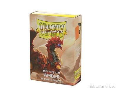 Dragon Shield Japanska Matte Sleeves – Amber (60 Sleeves) Dragon Shield Japanska Matte Sleeves – Amber (60 Sleeves)