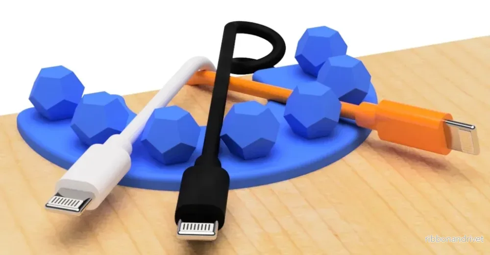 USB-kabelhållare (vanlig dodekaeder) - Bild 3