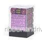 Chessex Gemini 12mm d6 Dice Blocks - Black-Purple w/gold - Bild 3