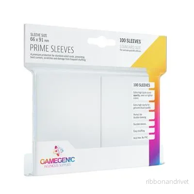 Gamegenic - Prime Sleeves White (100 Hylsor) - Bild 2