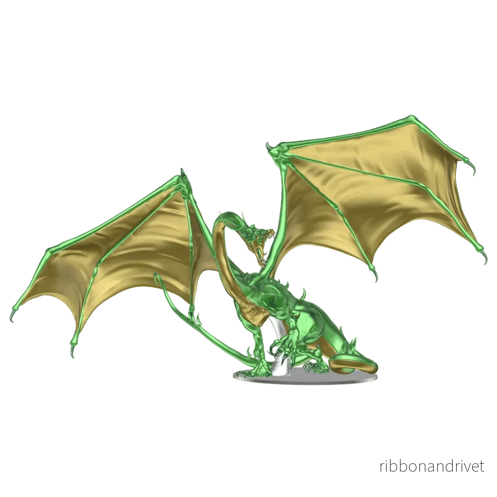 D&D Icons of the Realms: Adult Emerald Dragon Premium Figur D&D Icons of the Realms: Adult Emerald Dragon Premium Figur