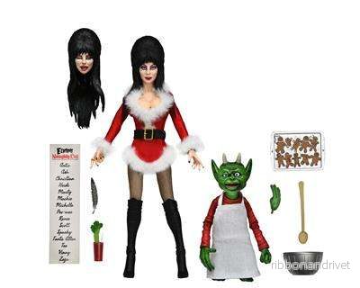 Elvira – 8” skala clothed figure – Very Scary Xmas Elvira Elvira – 8” skala clothed figure – Very Scary Xmas Elvira