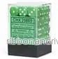Chessex Opaque 12mm d6 Dice Blocks - Grön med Vita Prickar (36 Dice) - Bild 3