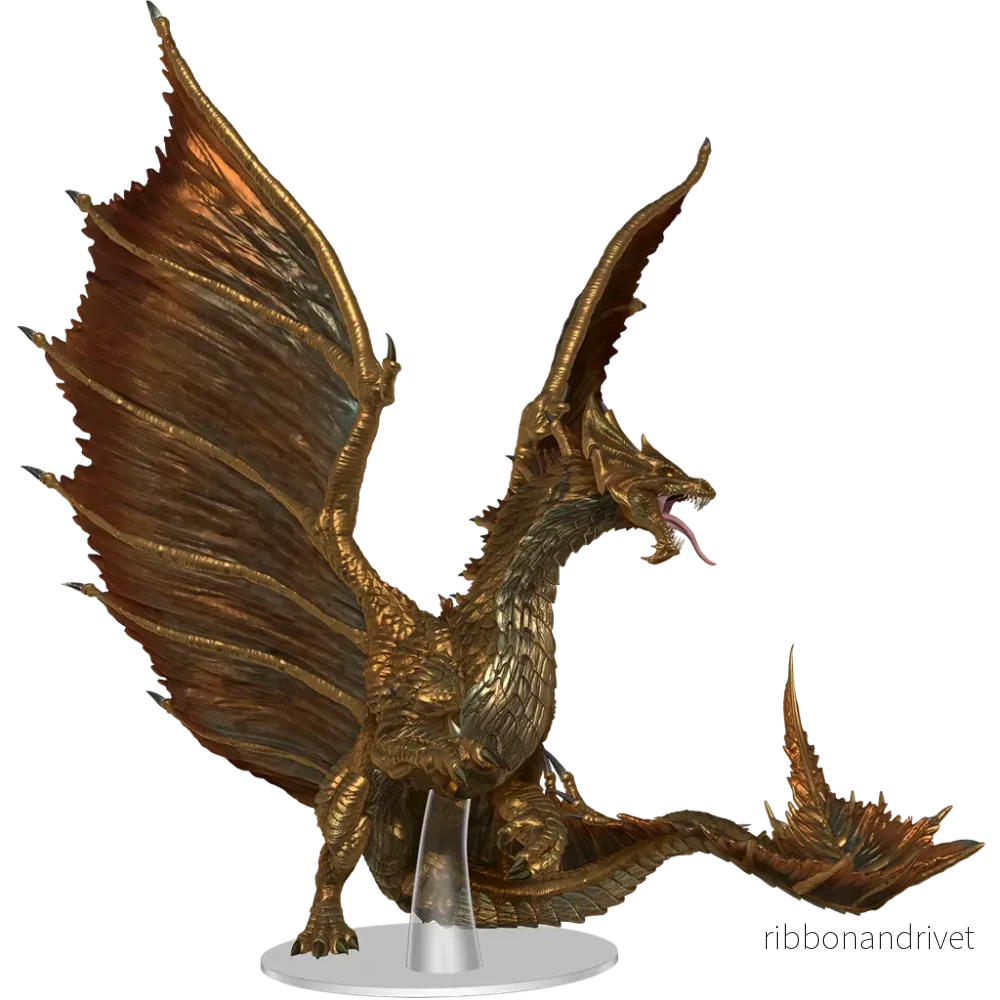 D&D Icons of the Realms: Adult Brass Dragon D&D Icons of the Realms: Adult Brass Dragon
