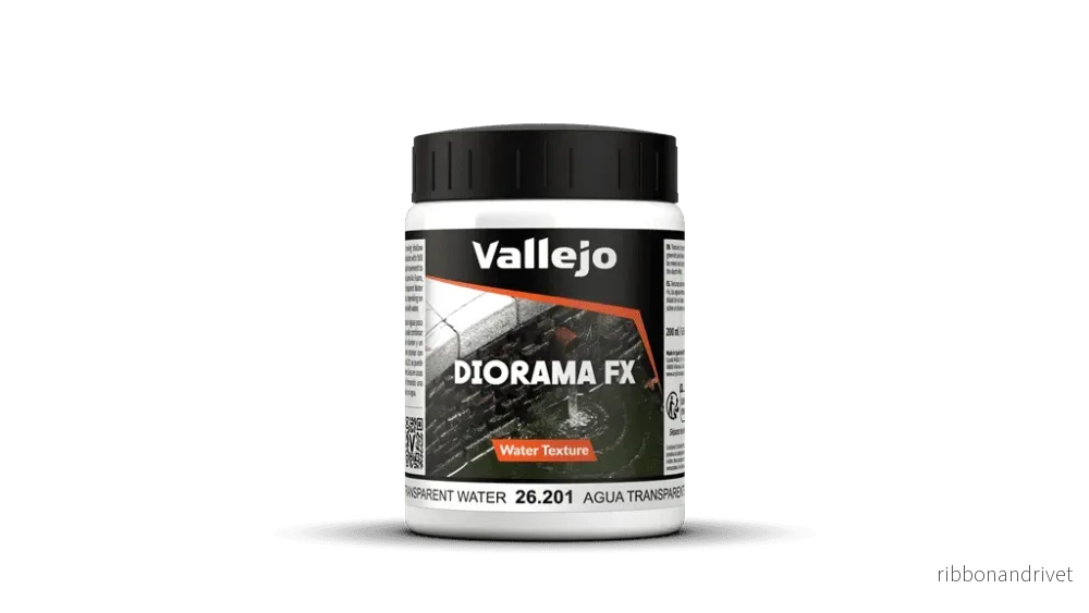 Vallejo Diorama FX Vatten Texturer Transparent 200 ml
