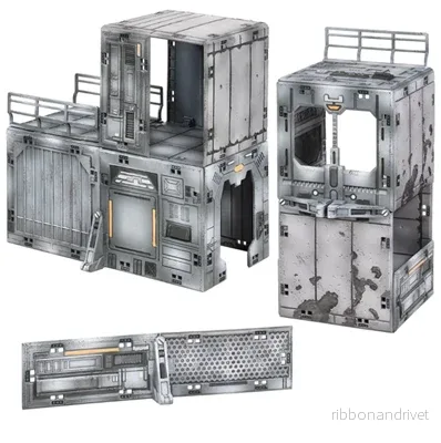 Halo: Flashpoint Utpost Byggbar 3D Terrängset Halo: Flashpoint Utpost Byggbar 3D Terrängset