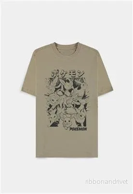 Pokemon – Sand Eevee Evolutions Herr T-shirt med Kort Ärmar – XL Pokemon – Sand Eevee Evolutions Herr T-shirt med Kort Ärmar – XL