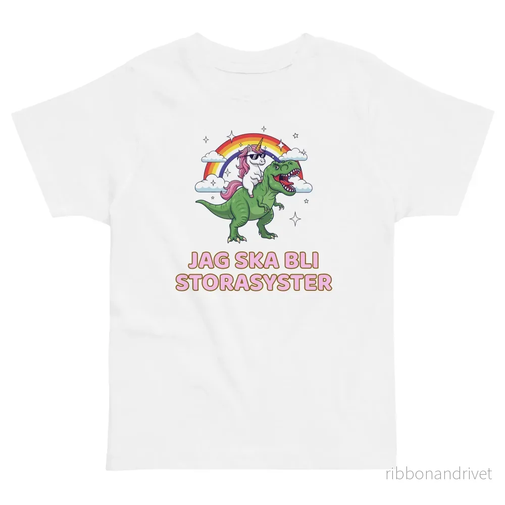 Jag ska bli storasyster T-shirt - Dinocorn - Bild 2