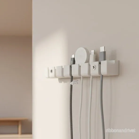 USB-kabelhållare och organizer för 7 kablar USB-kabelhållare och organizer för 7 kablar