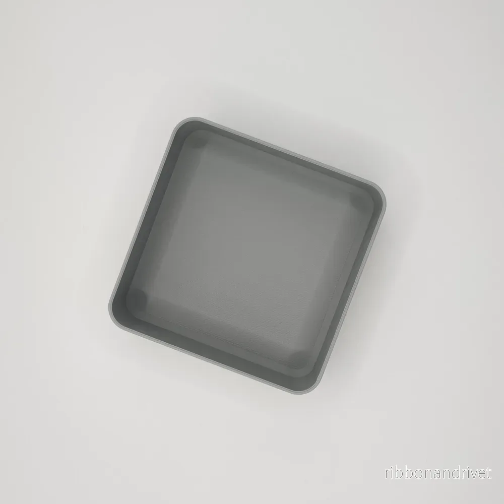 Kvadratisk minimalistisk skål för hemmets småsaker - Bild 3