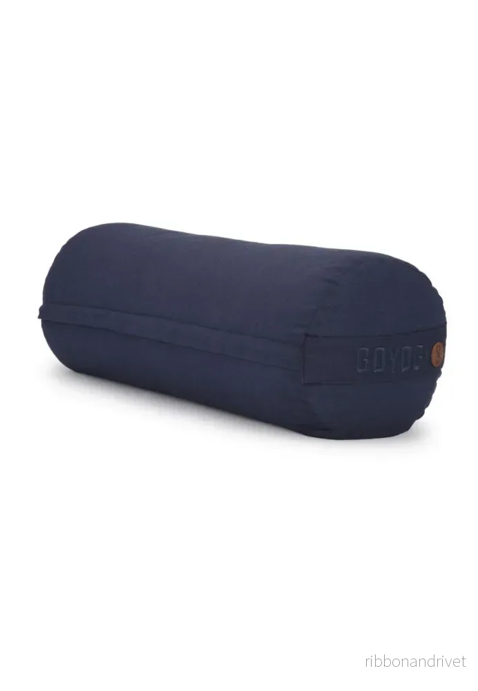 Calm Organic cotton Yoga Bolster – Dark Blue Calm Organic cotton Yoga Bolster – Dark Blue