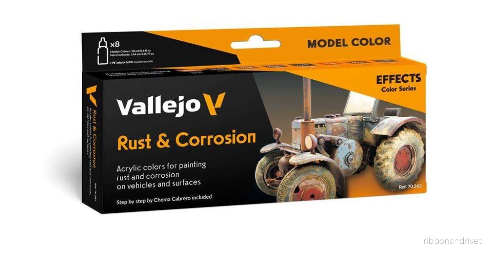 Vallejo – Model Color / Effekter / 8 färger set – Rost & Korrosion av Chema Cabrero 18 ml Vallejo – Model Color / Effekter / 8 färger set – Rost & Korrosion av Chema Cabrero 18 ml