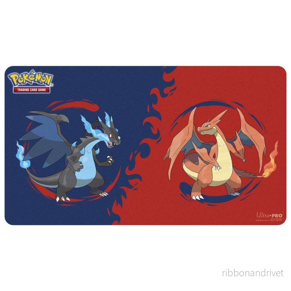UP – Mega Charizard X och Mega Charizard Y spelmatta för Pokémon Trading Card Game UP – Mega Charizard X och Mega Charizard Y spelmatta för Pokémon Trading Card Game