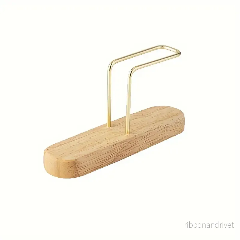 Minimalistisk Kaffefilterhållare med Gyllene Detaljer - Bild 2