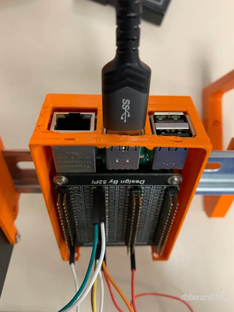 DIN-skenefäste för Raspberry Pi 4B - Bild 2