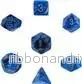 Chessex Vortex 7-Tärningsset - Blå med Guld - Bild 3