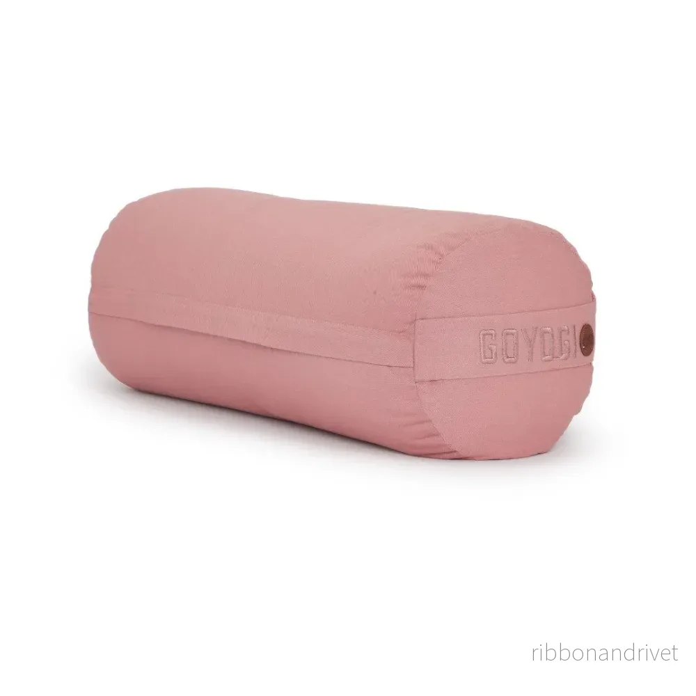 Calm Organic cotton Yoga Bolster – Rose