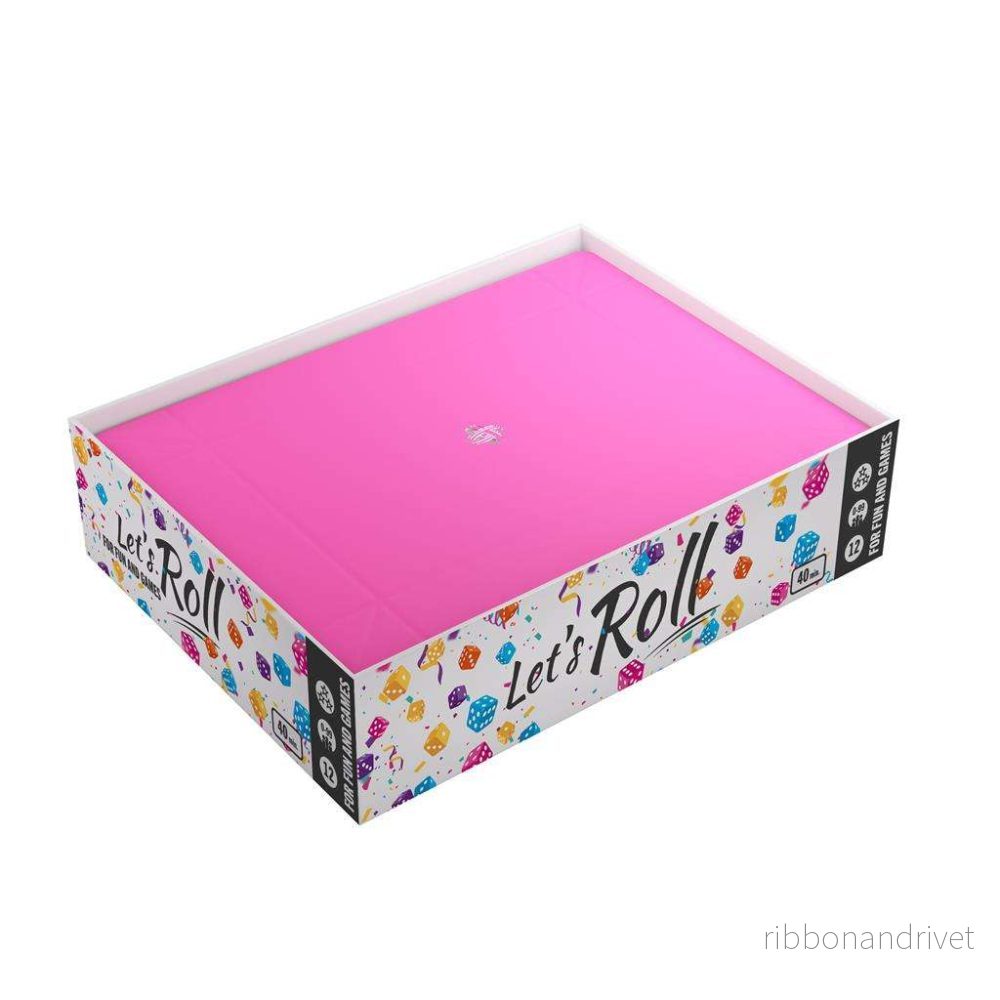 Gamegenic Magnetisk Tärningsbricka Rektangulär Svart/Rosa Gamegenic Magnetisk Tärningsbricka Rektangulär Svart/Rosa