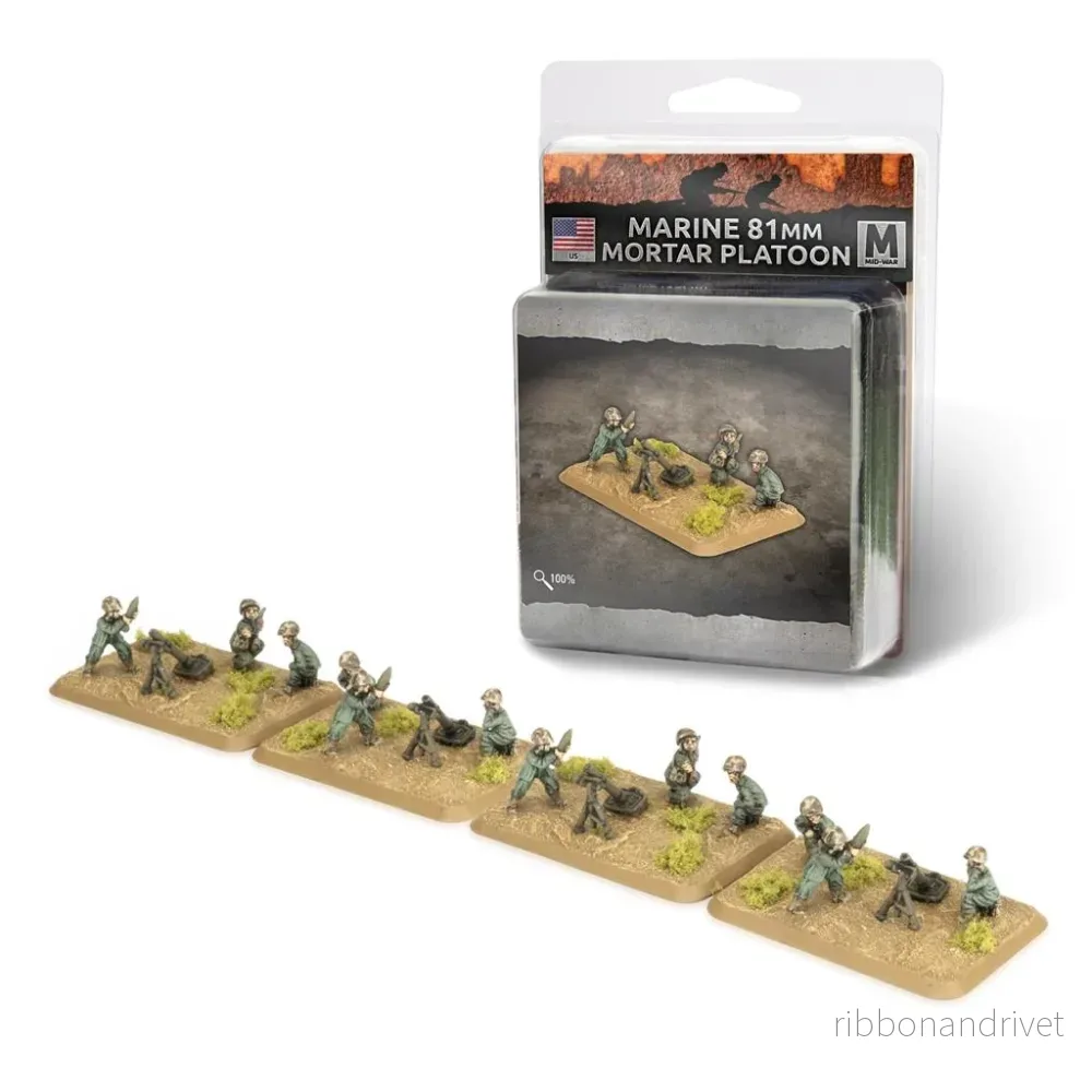 Marine Mortar Platoon (x4) – 81mm Mortar Teams Marine Mortar Platoon (x4) – 81mm Mortar Teams