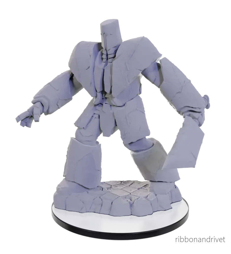 Critical Role Omålade Miniatyrer: Cobalt Golem